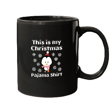 Discover This is My Christmas Pajama Mugs Cute Penguin