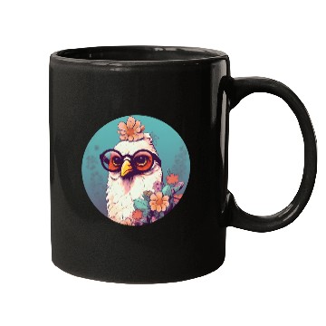 Discover Retro Style 80s 90s Vintage Chicken Lovers Mugs