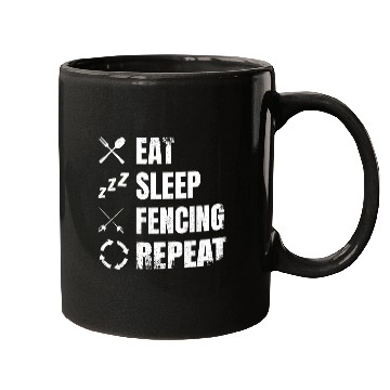 Discover Fencing Daily Routine Mugs
