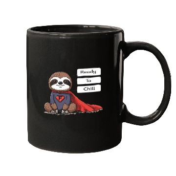 Discover Sloth Superhero Sloths Chill Out Superpower Mugs