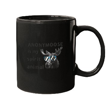 Discover Anonymoose Is My Sprit Animal Cool Moose Mugs