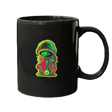 Discover Psychedelic mushroom alien Mugs