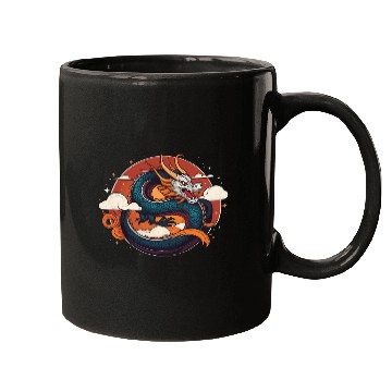Discover a traditional Chinese dragon Mugs