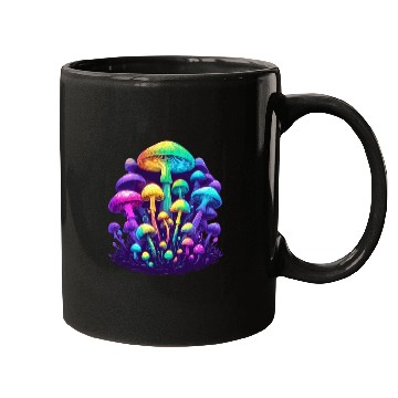 Discover Psychedelic Colorful Mushroom Mugs