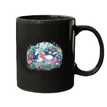 Discover Botanist Unicorn in a Magical Garden Mugs