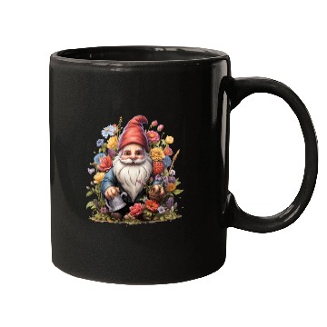 Discover 3D christmas sticker circle Santa Claus Mugs