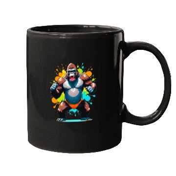 Discover Cartoonish Gorilla Mugs