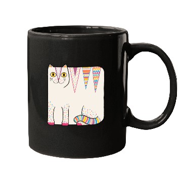 Discover White Loaf Cat Mugs