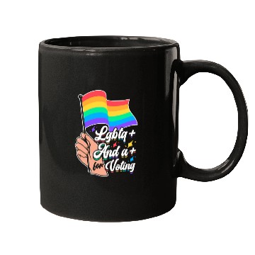 Discover LGBTQ Voting Rainbow Flag Equality Pride Month Mugs