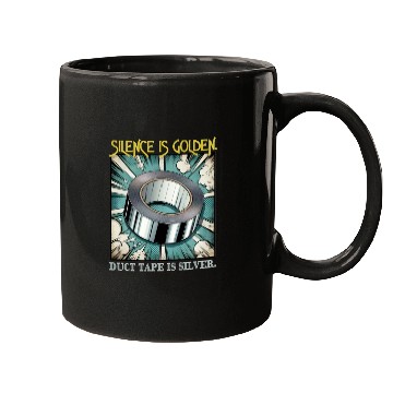 Discover Hilarious Silence is Golden Mugs