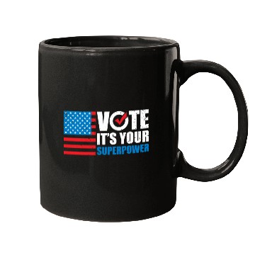 Discover Patriotic American Flag It's Your Superpower Mugs
