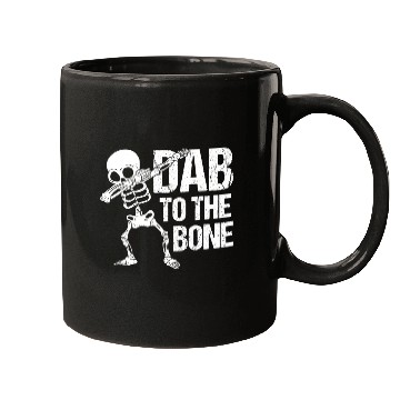 Discover Dab To The Bone Dancing Skeleton Halloween Mugs