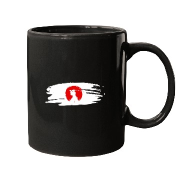 Discover Samurai Spirit Japan Flag Mugs