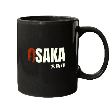 Discover Osaka Typography Mugs - Urban Statement