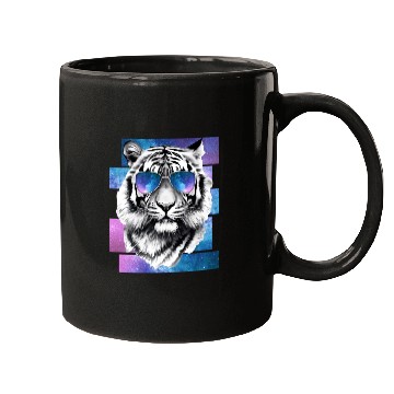 Discover Tiger Space Glasses Galaxy Sunglasses Vaporwave Ae Mugs