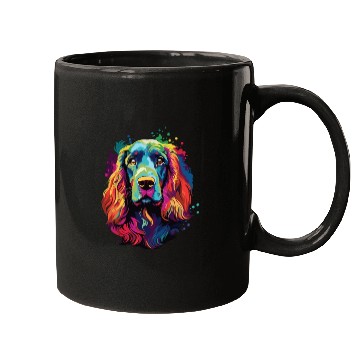 Discover Watercolor Colorful Cocker Spaniel Mugs