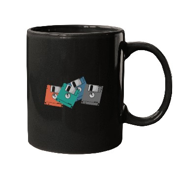 Discover colorful Floppy Disks Retro Memory Module Data Car Mugs