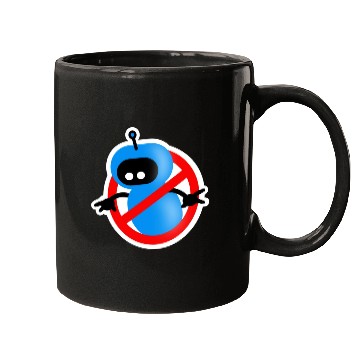Discover Not My Robot - Circle Logo Mugs