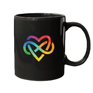 Discover Forever Loved Rainbow Pride Infinite Symbol Mugs
