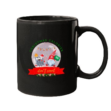 Discover Christmas Calories Don’t Count Cookie Calculator Mugs