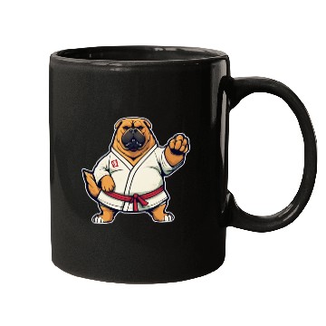 Discover Karate Dog Mugs