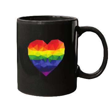 Discover Rainbow Heart Mugs