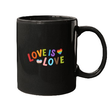 Discover Love Is Love Mugs