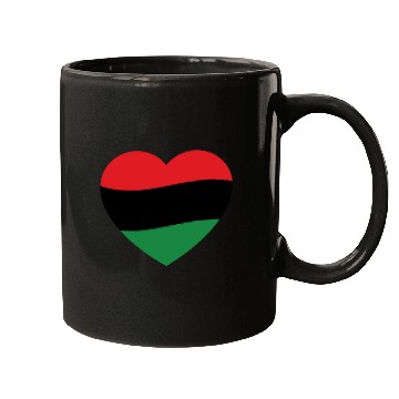 Discover Pan African Flag Love Heart Mugs