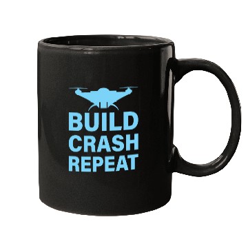 Discover Build Crash Repeat Mugs