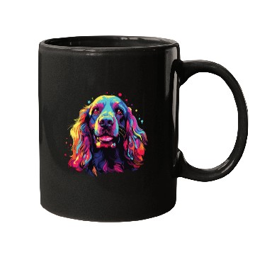 Discover Watercolor Colorful Cocker Spaniel Mugs
