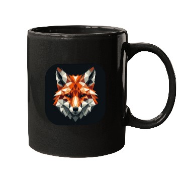 Discover Fox head polygon art Mugs