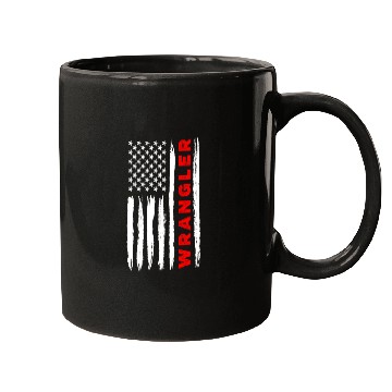Discover American Flag Wrangler Us Usa Flag Patriotic Mugs