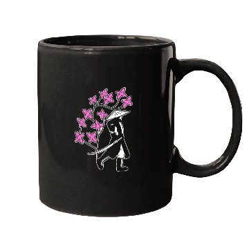 Discover Samurai Sakura Tree Chinese Warrior Gift Mugs