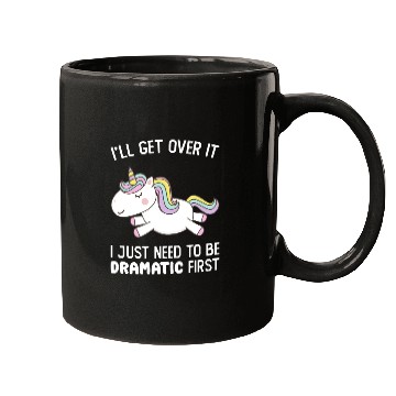 Discover I Just Need To Be Dramatic Lazy Unicorn Mugs