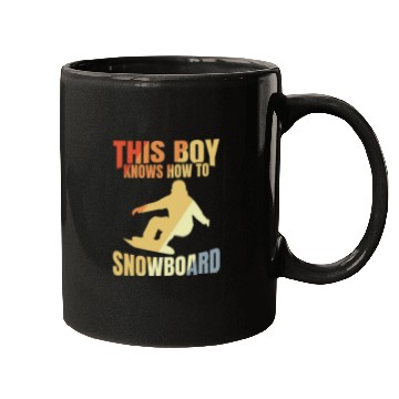 Discover Funny Snowboarding Boy Mugs