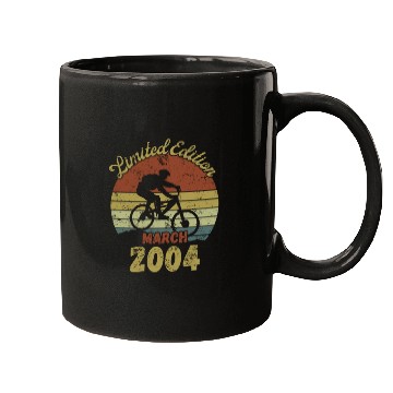 Discover Biker Limited Edition March 2004 Birthday Present Mugs