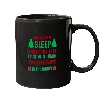 Discover Christmas Might As Well Sleep Under The Tree Mugs