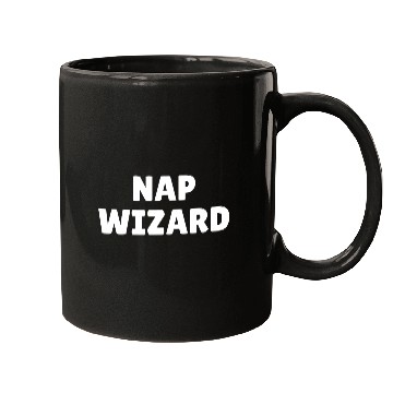 Discover Nap wizard, funny nap loving slogan Mugs