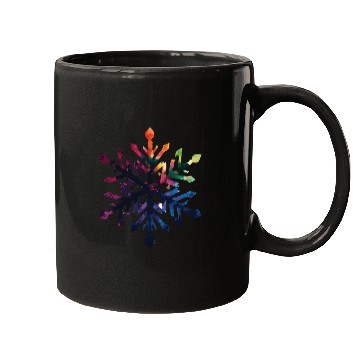 Discover Colorful Gradient Snowflake Mugs