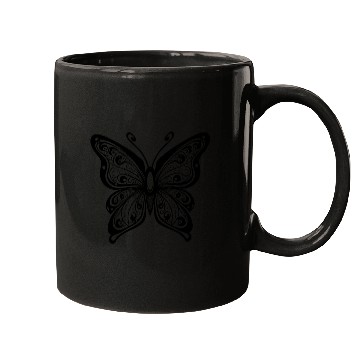 Discover Black Butterfly Mugs