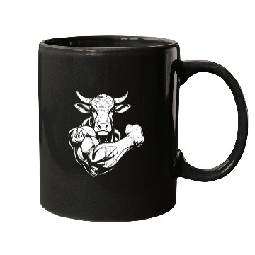 Discover Cow Cattle Biceps Tattoo I Love Mom Mugs