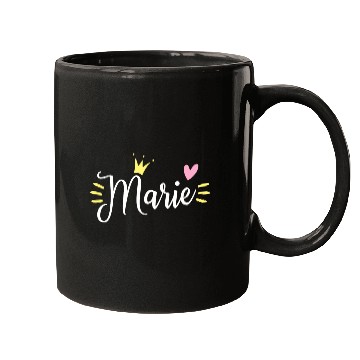 Discover Marie Name Crown Mugs