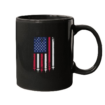 Discover US Flag Airplane Patriotic American Pilot Mugs