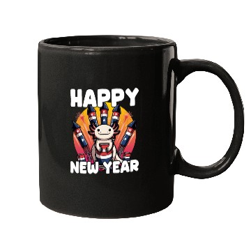 Discover Axolotl Happy New Year Mugs