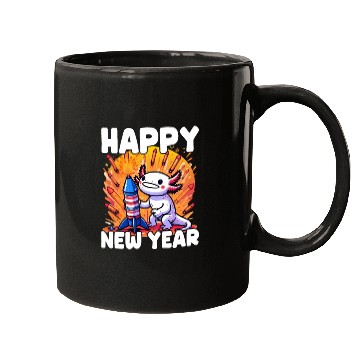Discover Axolotl Happy New Year Mugs