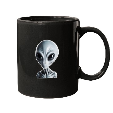 Discover Grey Alien Mugs