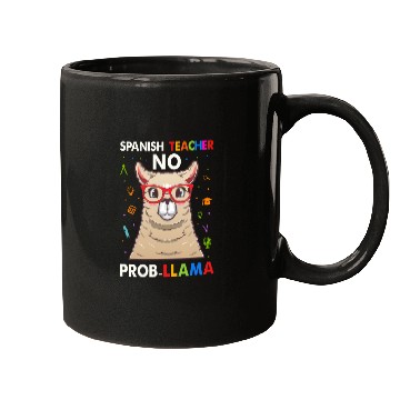 Discover Spanish Teacher No Pro llama Mugs