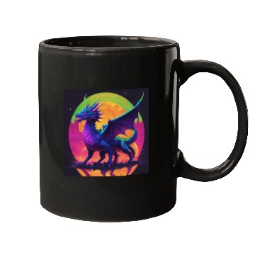 Discover neon dragon Mugs