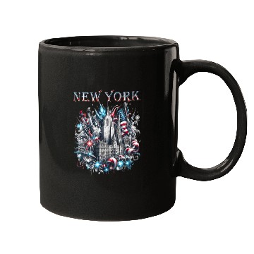 Discover New York Christmas Spirit Mugs