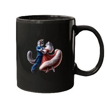 Discover Twilight Dance of Cats Mugs